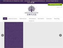 Tablet Screenshot of mountainviewsmiles.com